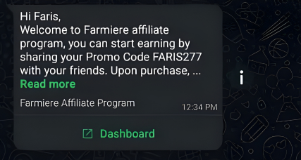 Farmière WhatsApp Affiliate System